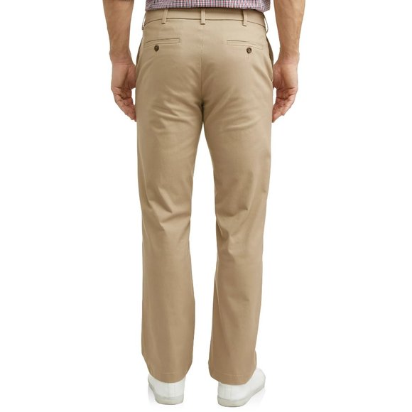 Mens George Premium Khaki Chino Pants Size 34 x 34 48x30 beige tan NWT - Picture 3 of 4